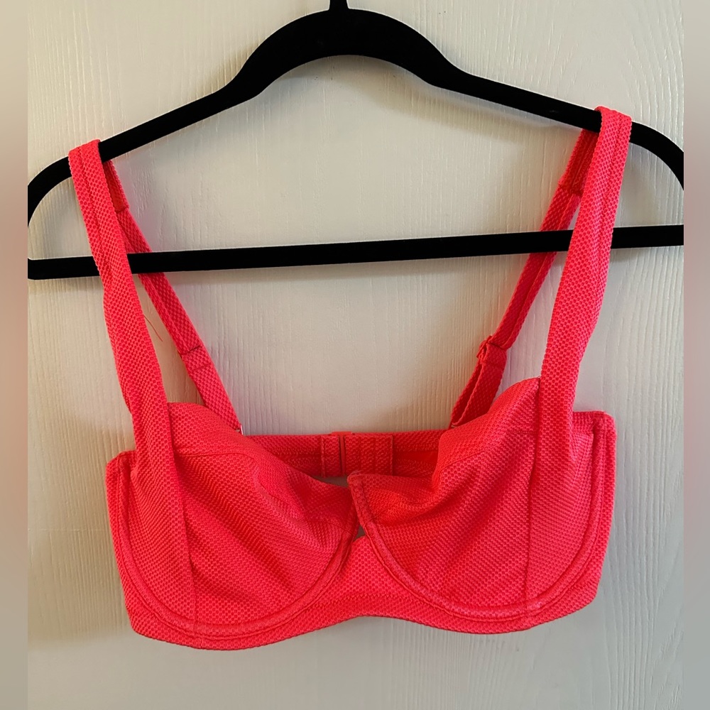 Pink aerie bikini top